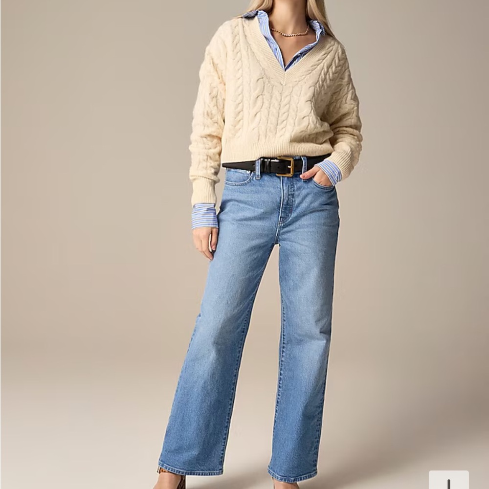 J. Crew high rise wide leg jeans size 29